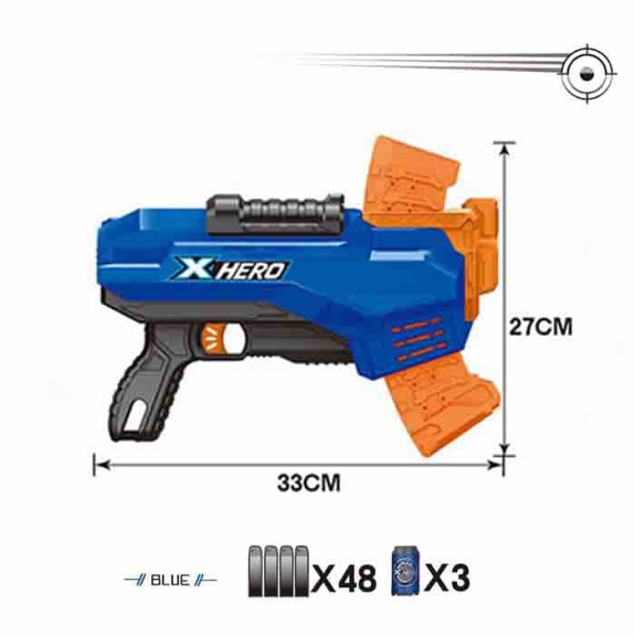 MANUAL SOFT BULLET GUN \/ 2 COLORS